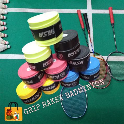 Jual Grip Raket Bulutangkis Grip Raket Badminton Grip Karet Anti Licin Badminton Grip Murah