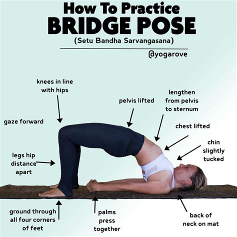 Bridge Pose Setu Bandha Sarvanghasana🌉⁠ ⁠ Follow Yogarove⁠ Follow