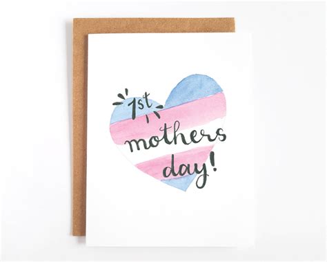 Little Rainbow Paper Co 1st Mothers Day Trans Card Restrained Grace