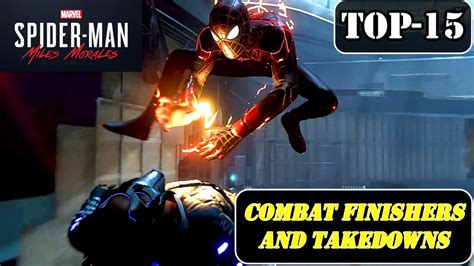 Marvel Spider Man Miles Morales All Finishing Moves Combat Finishers
