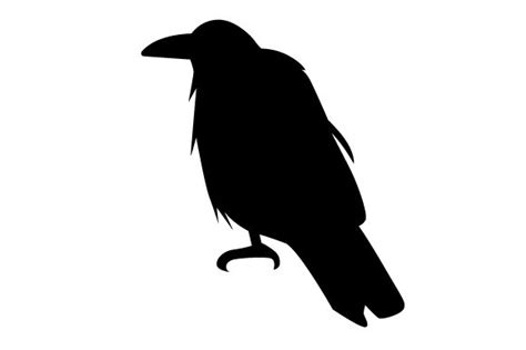 Download Raven silhouette sitting SVG Cut file by Creative Fabrica Crafts - Creative Fabrica
