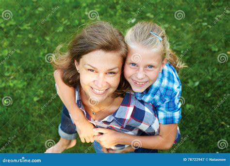 Child And Happy Parent Concept Stock Image Image Of Organic Green