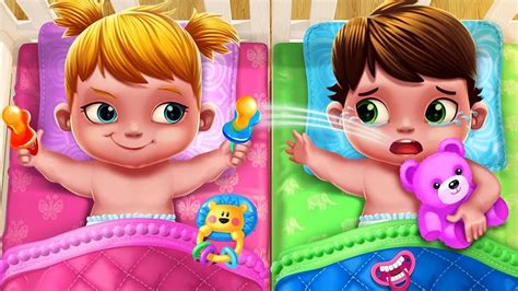 Fun Care Kids Game Baby Twins Babysitter Play Dress Up Care Games