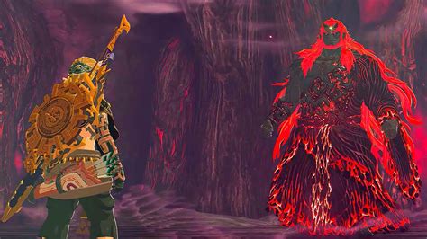 Zelda Totk Link Vs Demon King Ganondorf Fight Scene True Ending