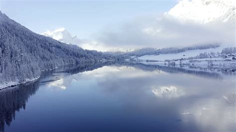 Winter Wonderland Majestic Swiss Mountains Stock Footage Sbv 338010340