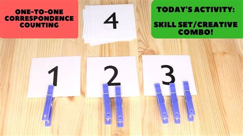 One To One Correspondence Counting Creative Skills Ages 4 And Up