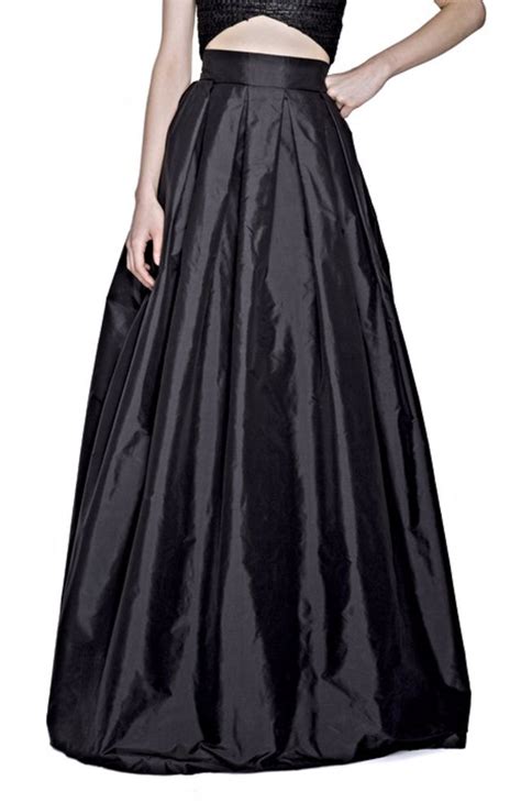 qhatu black taffeta maxi skirt maxi skirt fabulous dresses casual day dresses