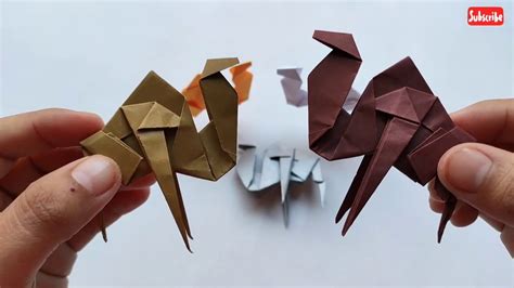 Origami Camello 👍 Fácil Y Rápido Papiroflexia Easy And Fast Diy शिल्प