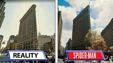 Marvels Spider Man And Miles Morales Vs Reality New York Locations
