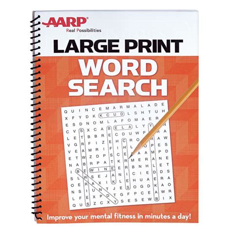 Aarp Large Print Word Search Word Search Games Easy