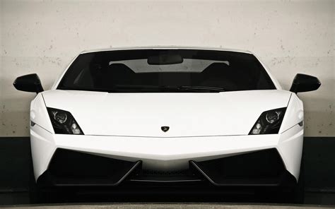 Lamborghini Gallardo Lp570 4 Superleggera White Front Wallpaper