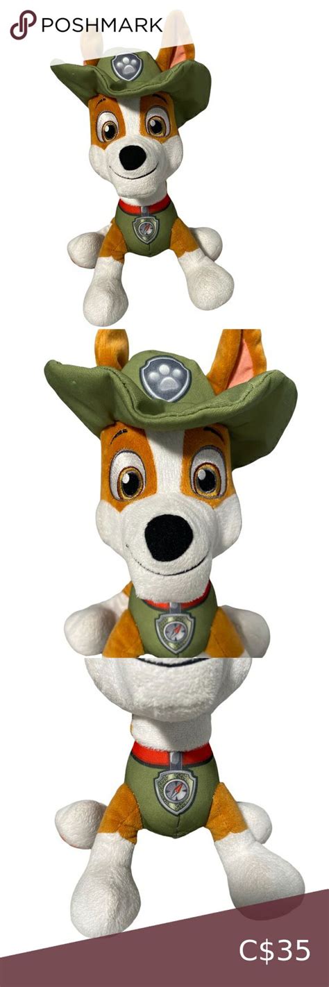 Paw Patrol Live Tracker Plush 8 Jungle Rescue Dog Stuffed Animal Spin