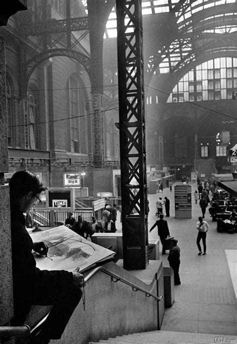 Art Student Capturing The Penn Station In 1964 Cksa
