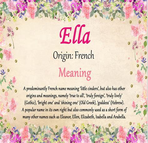 Ella Name Meaning Names With Meaning Pretty Names Meaning Of Your Name