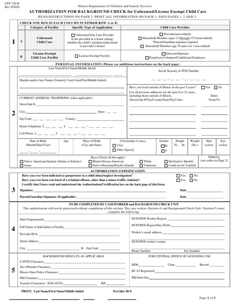 Form Cfs718 D Download Fillable Pdf Or Fill Online Authorization For