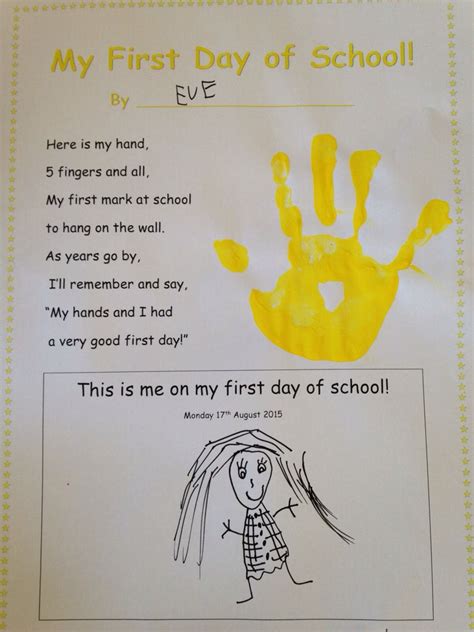 First Day Of School Activity Reception P1 E31