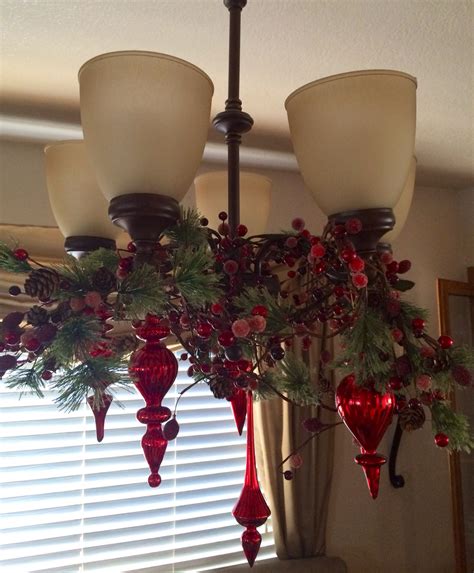 10 Decorating A Chandelier For Christmas Decoomo