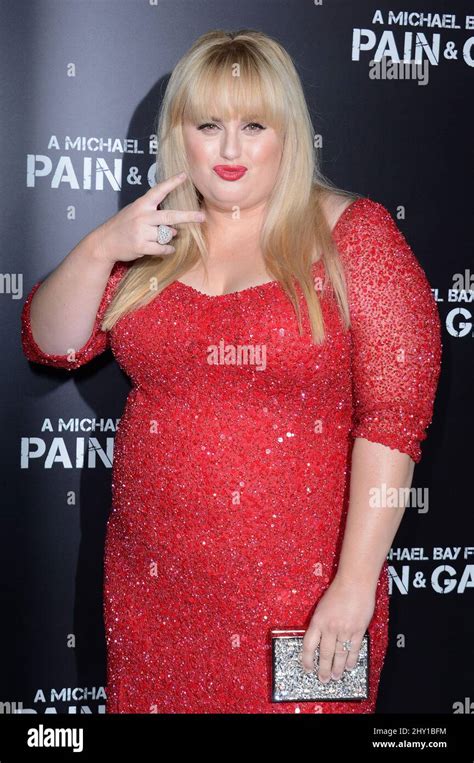 Rebel Wilson Attending The Pain And Gain Premiere Held At Tcl Chinese Theatre In Los Angeles