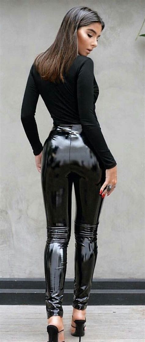 Body Of Evidence In High Waisted Black Pvc Pants Legging Outfits Sexy Outfits Lack Kleidung
