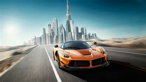 Fondos De Pantalla Ferrari Ciudad Coche Dubai Edificio Cielo