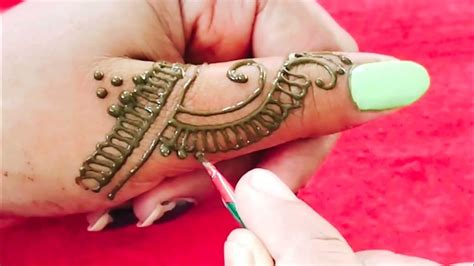 5 beautiful finger mehndi design easy and beautiful heena design youtube