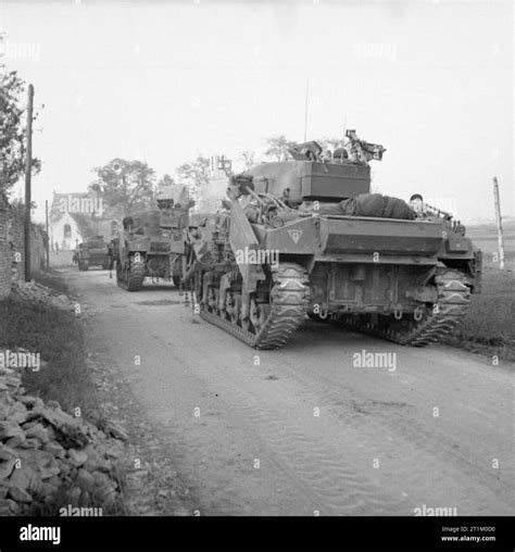 The British Army In Normandy 1944 Sherman Crab Flail Tanks Enter