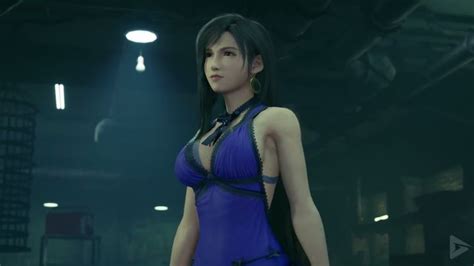 Roses Are Red Violet Are Blue Tifa Is Going Well In Her Dress Of Blue