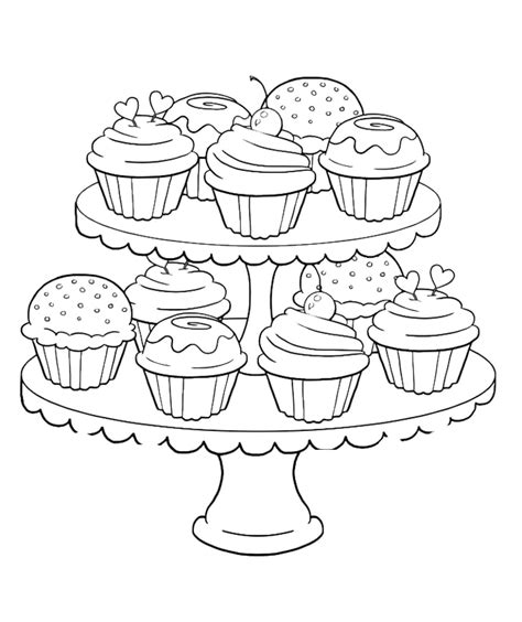 Get The Coloring Page Cupcakes Free Coloring Pages For