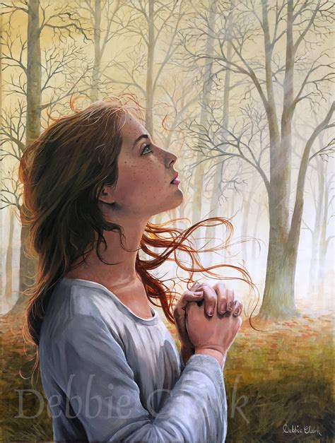 Woman Kneeling In Prayer Painting