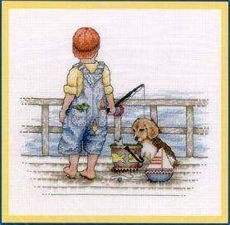 This 3d embossing folder has a very uniquely designed intricate pattern that is a combination of zentangle, henna, and baroque elements. Fishing by Bobbie G - Cross Stitch Kits & Patterns