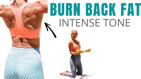 10 Min Intense Burn Back Fat Home Workout For Toned Back Youtube