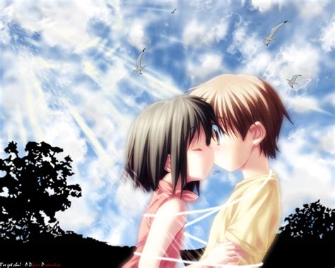 47 Anime Kissing Wallpapers Wallpapersafari