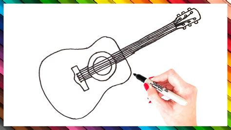 How To Drawing Guitar Draw Spaces