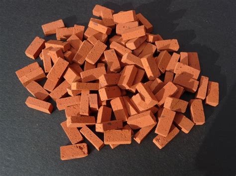 100 Real Brick Miniature Bricks For Model Building Dolls