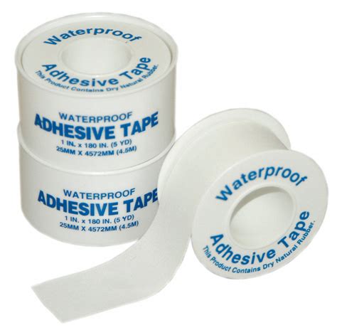 First Aid Tape White Waterproof Yes Waterproof 1 In Width 5 Yd