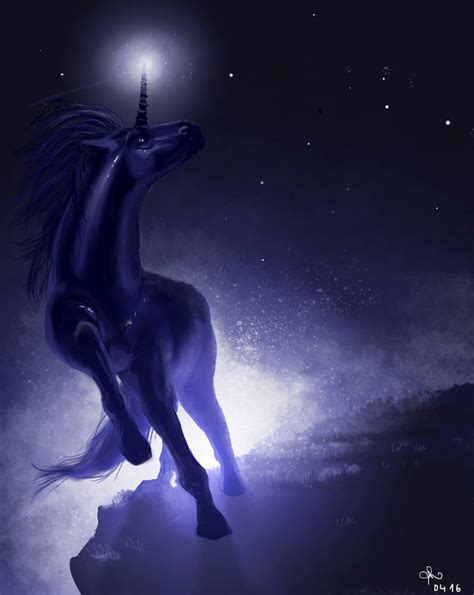 Timelapse Black Unicorn By Miracat On Deviantart