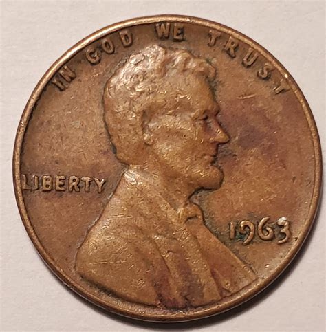 1963 Penny No Mint Mark Very Rare Coin With A Lot Of Great Etsy Uk