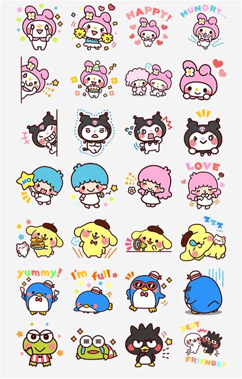 Cute Sanrio Characters Cute Doodles Stickers And Drawings
