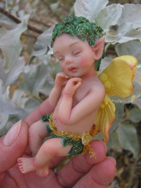 Ooak Baby Fairy Ella Clay Fairies Fairies Elves Flower Fairies Baby