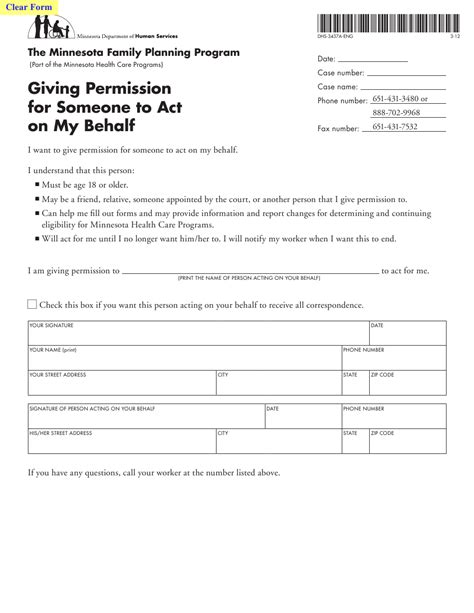 Send on behalf permission allows a delegate to send messages on behalf of another user. Form DHS-3437A-ENG Download Fillable PDF or Fill Online Giving Permission for Someone to Act on ...