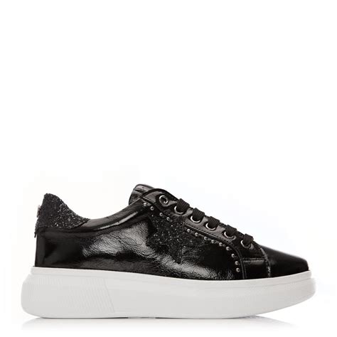 Aaliyah Black Patent Leather Shoes From Moda In Pelle Uk