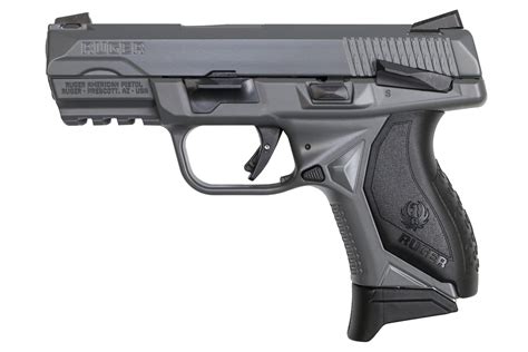 Ruger American Pistol Compact 9mm Luger With Manual Safety And Gray