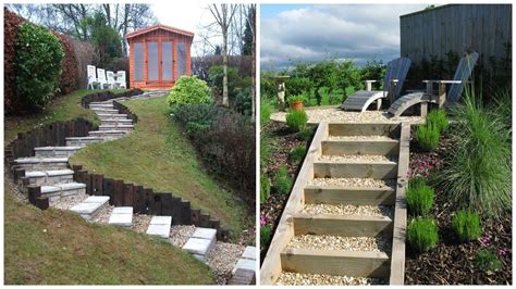 Landscaping Concepts Steps And Stairs In A Sloping Backyard Plot 40