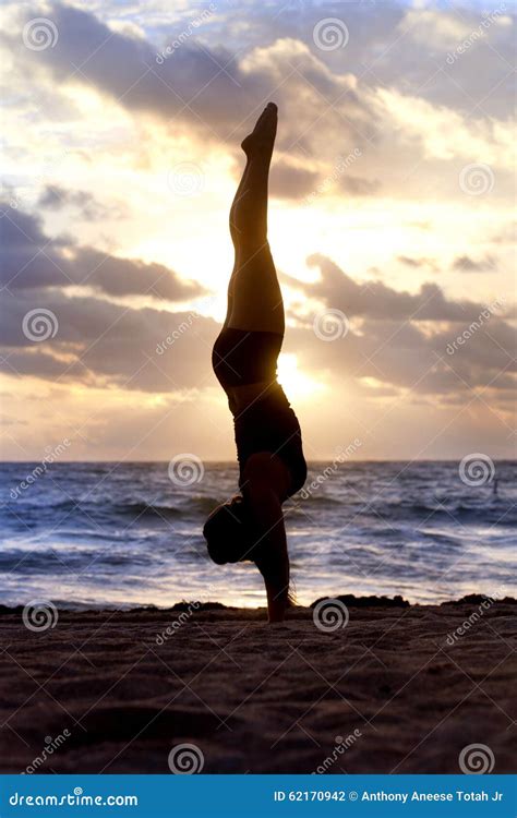 Yoga Silhouette Stock Photo Image Of Bikini Facing 62170942