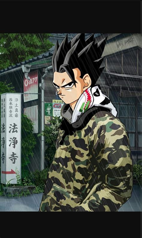Maybe you would like to learn more about one of these? GOHAN BAPE SUPREME Dragon Ball Z | Pixel art sangoku ...