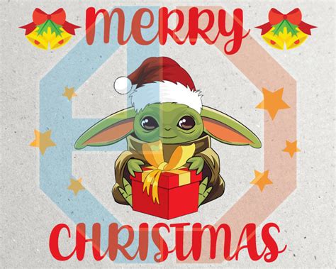 Baby Yoda Christmas Wish Svg Png Pdf  Eps Dxf Files Etsy