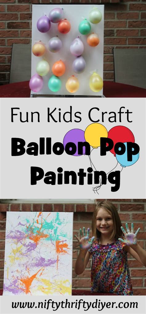 Balloon Pop Painting2 ~ Nifty Thrifty Diyer