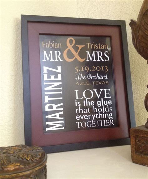 View the sample and place an order for personalized gifts for couples. Personalized Couple Gift Print Name - wedding gift ...