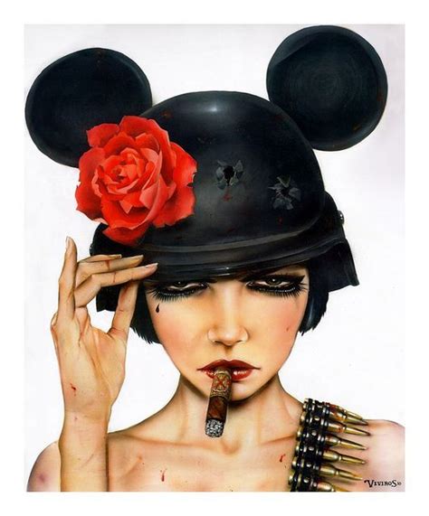 Brian M Viveros Dirtyland Forever 18x24 Oil And Mixed Media On