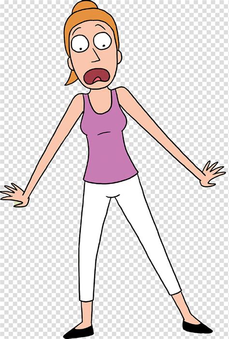 Rick And Morty Hq Resource Female Cartoon Character Wearing Tank Top